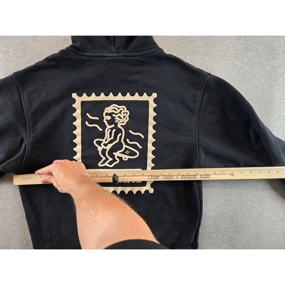 Ementa SB Hoodie Mens XS Black Ikon Stamp Pullover Skateboarding Made Portugal - Picture 9 of 10